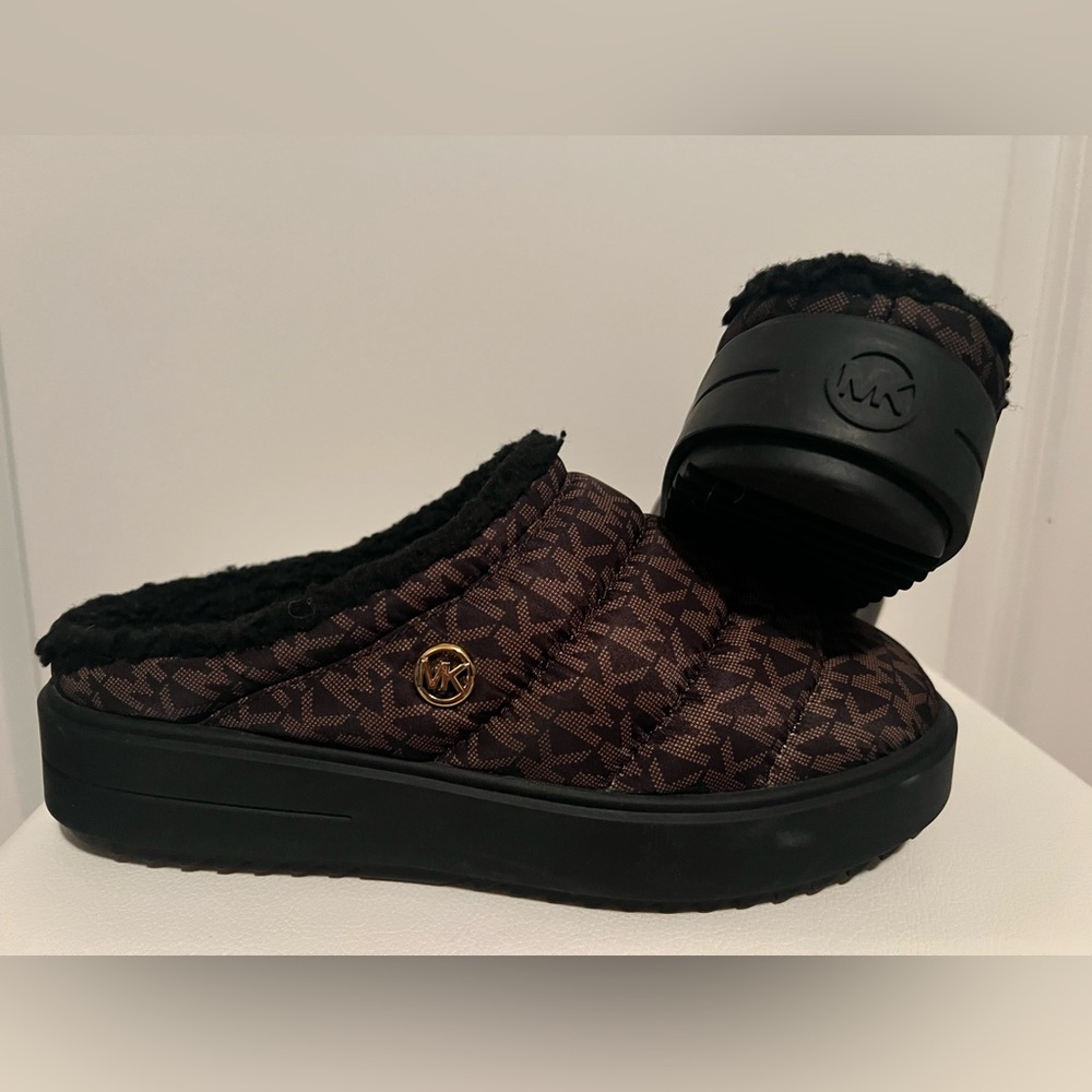 MICHAEL MICHAEL KORS EMMETT LOGO NYLON SNEAKER MULE size 8.5